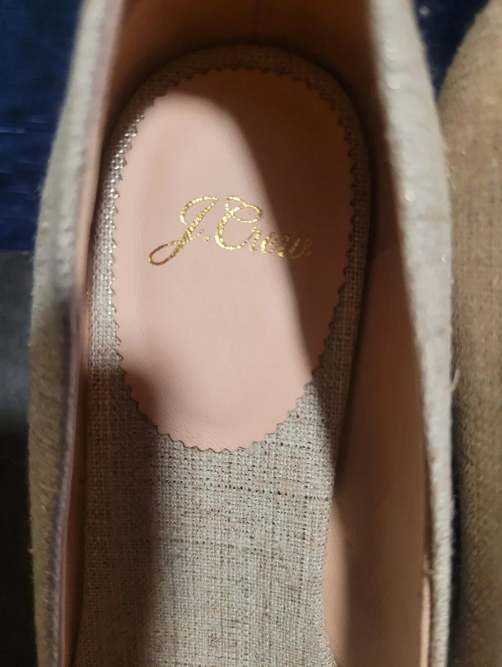 J. Crew Women's Beige Metallic Espiradrille Wedges